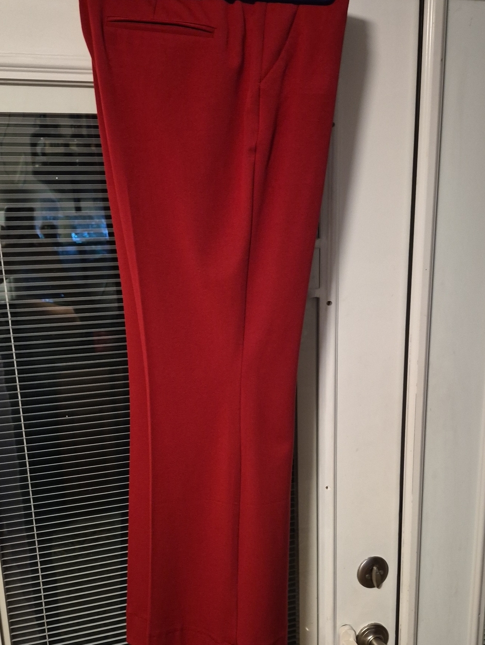 Womens Chico's Vibrant Red Dress Pants Lined With Front Pockets Size 1R